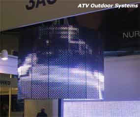 Circular structure full-color LED screen