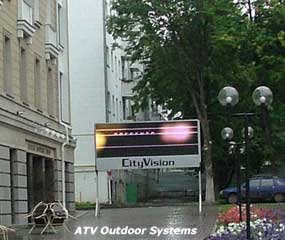 Full-color video LED sign in Ufa