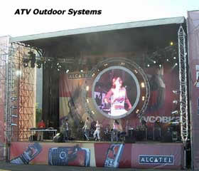 Round full-color LED screen for the 