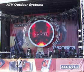 Round full-color LED screen for the 