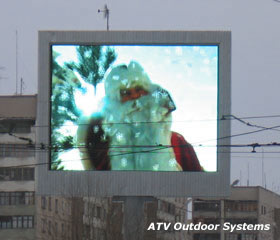 Full color LED video screen in Novotroitsk